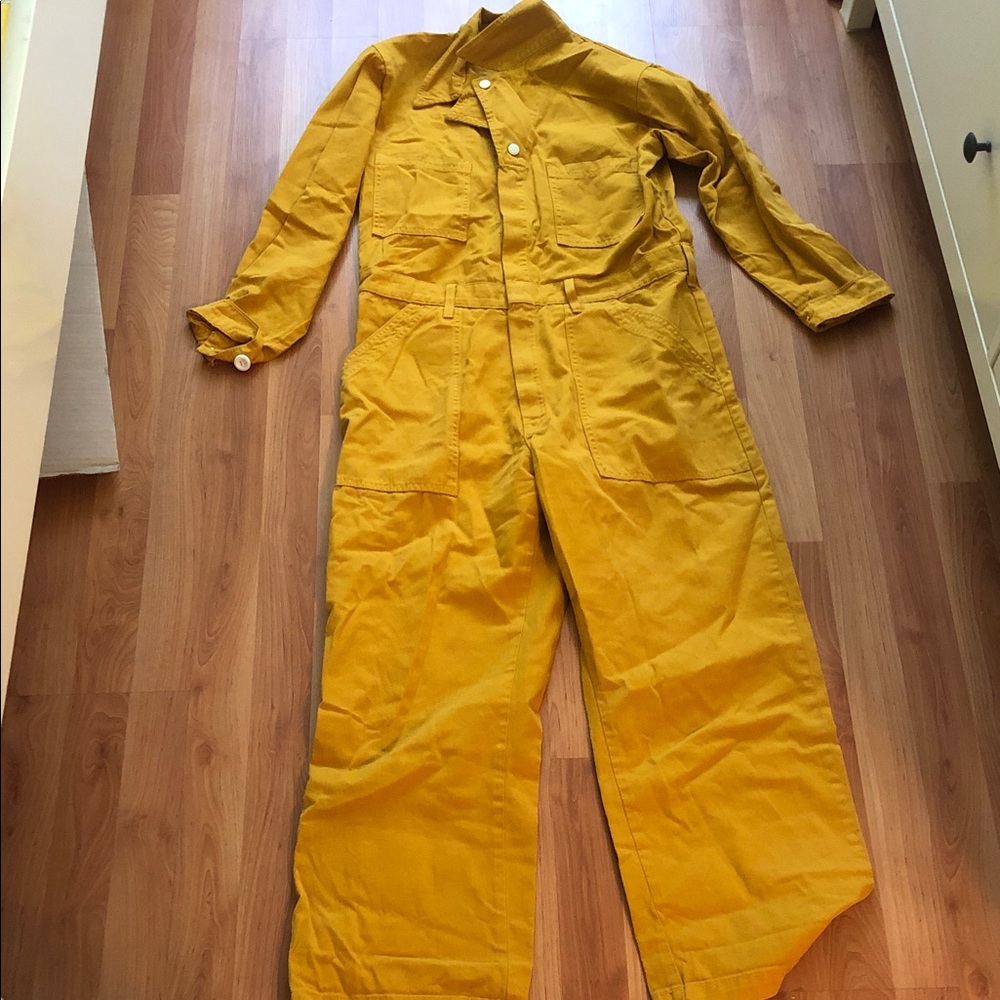 Big Bud Press Long Sleeve Women’s Yellow Utility Jumpsuit
